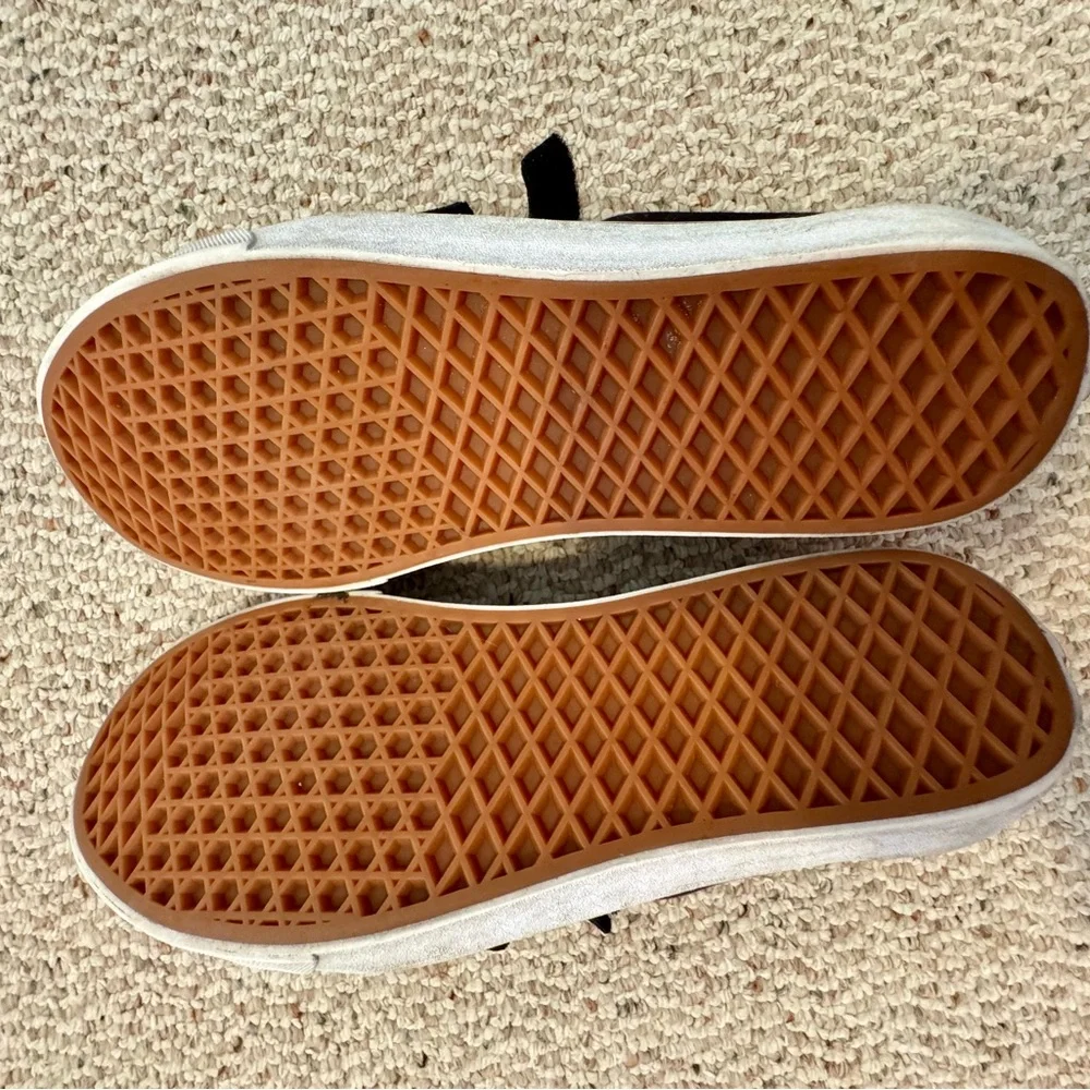 VANS Black and White Velcro Sneakers - Picture 7 of 8